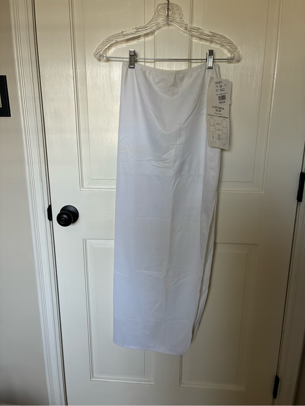 David's Bridal White Maxi Slip Skirt